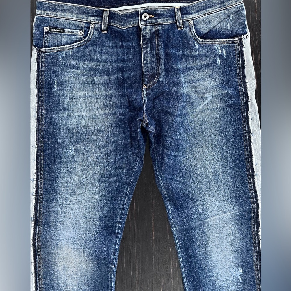Dolce & Gabbana Faded Indigo Skinny Jeans